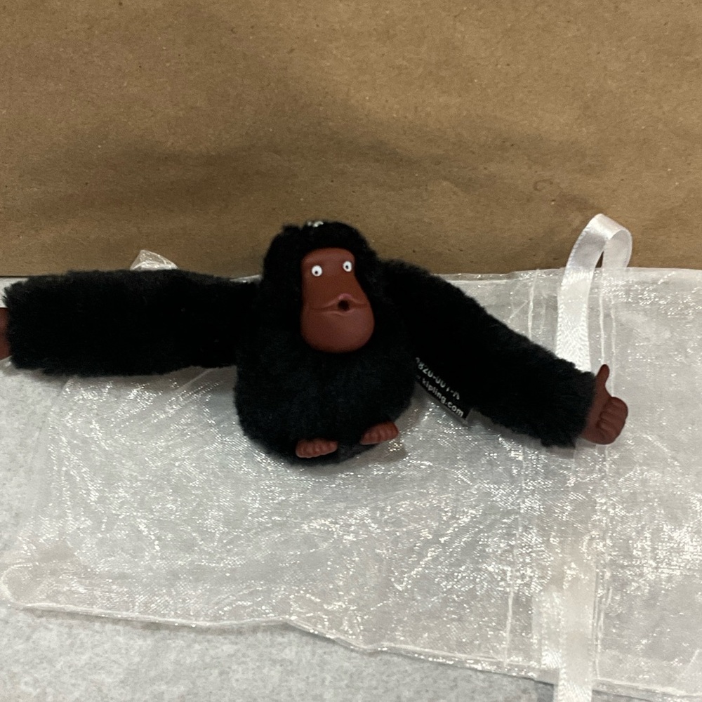 Kipling Black Monkey Keychain